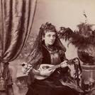 Young woman with lute or mandolin
